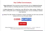SCARY20 coupon verification screenshot