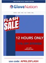 APRIL25FLASH coupon verification screenshot