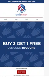 B3G1JUNE coupon verification screenshot