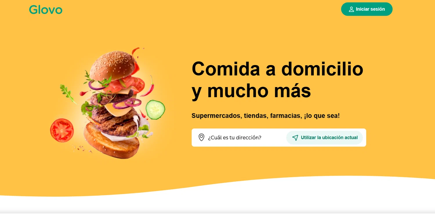 Glovo promo code screenshot showing code ESODC4OC5AD applied at Glovo checkout page. Uploaded by SimplyCodes community member Lioniel on Feb 26, 2025