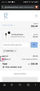 montana coupon verification screenshot