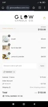 NEWDAY coupon verification screenshot