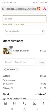 NEWDAY coupon verification screenshot