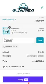 UNDER8TD coupon verification screenshot