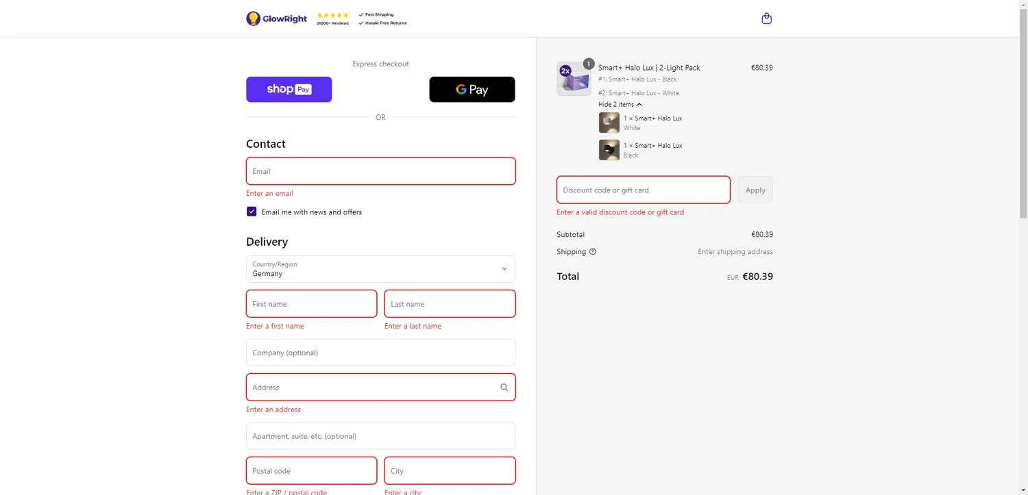 GlowRight discount code screenshot showing code 10SCHOOL applied at GlowRight checkout page. Uploaded by SimplyCodes community member ValiantAce1810 on Aug 1, 2025