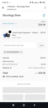 VALENTINESDAY coupon verification screenshot