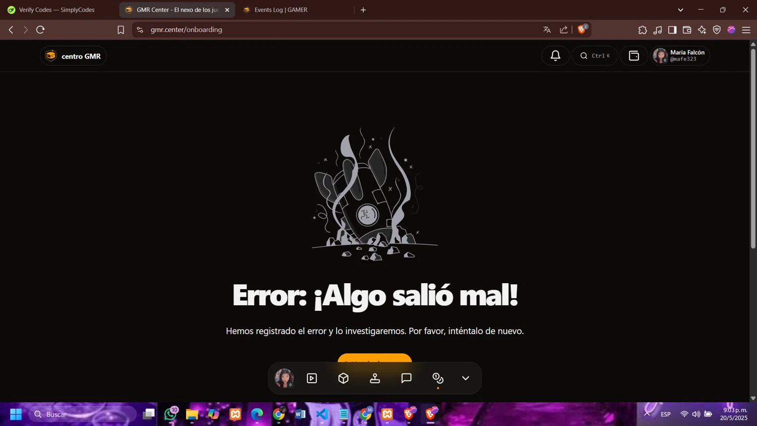 GMR Center promo code screenshot showing code WEEKEND applied at GMR Center checkout page. Uploaded by SimplyCodes community member Mafer69 on May 21, 2025