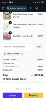 DanijelaPeric coupon verification screenshot