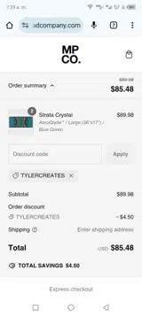 Dailyalissa coupon verification screenshot