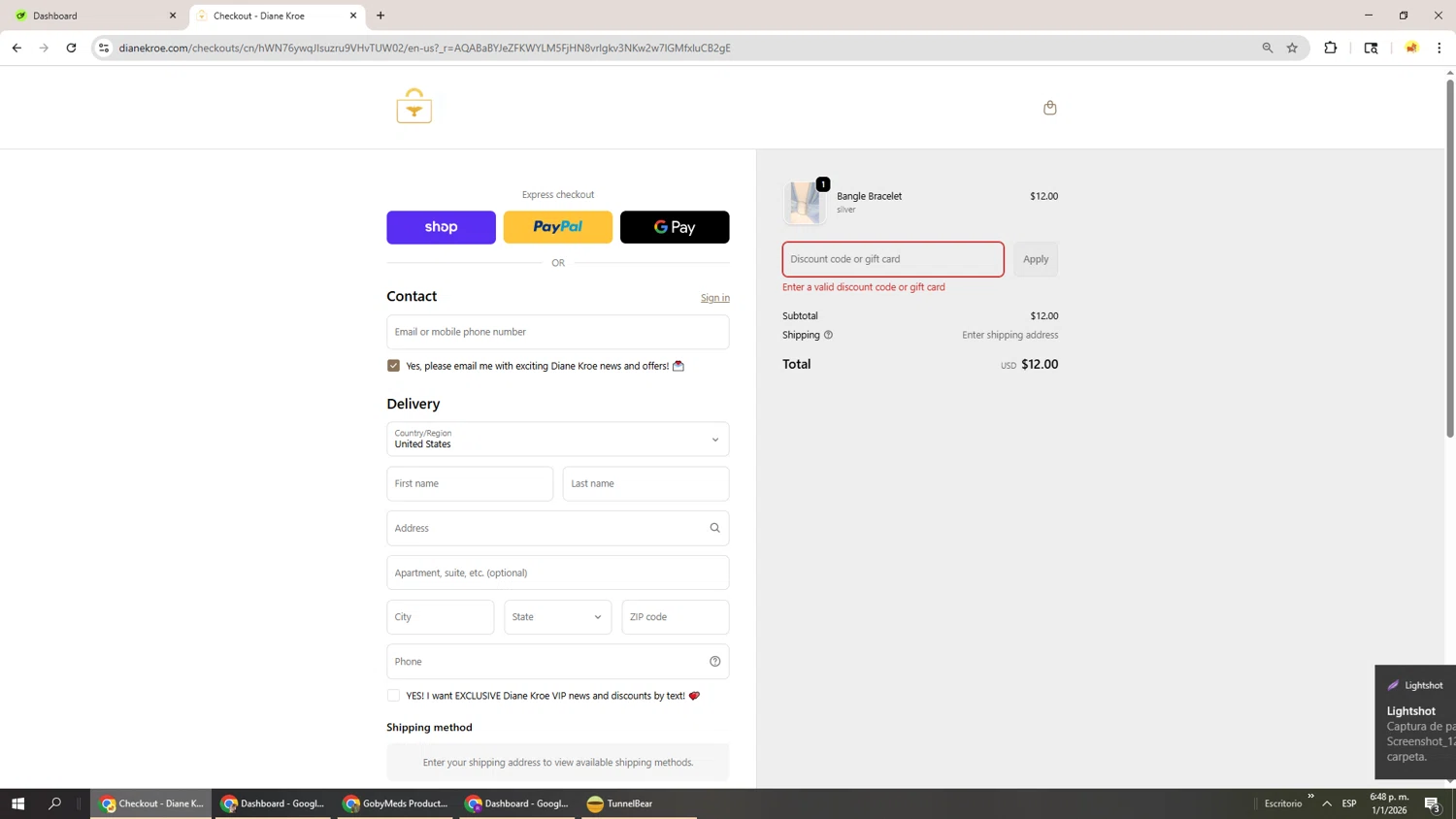 GobyMeds discount code screenshot showing code BLACKFRIDAY20 applied at GobyMeds checkout page. Uploaded by SimplyCodes community member Phoenix585 on Jan 1, 2026