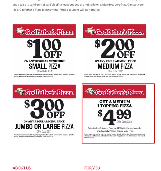Godfather's Pizza Promo Code (4 Verified) - $300 Off May 2025