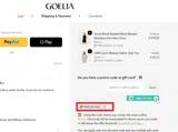 PRELUV10GO coupon verification screenshot