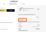 PRELUV coupon verification screenshot