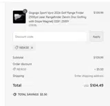NEW30 coupon verification screenshot