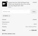 NEW10 coupon verification screenshot