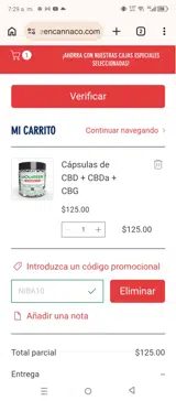 NIBA10 coupon verification screenshot