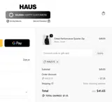 GoHaus coupon verification screenshot