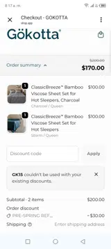 gk15 coupon verification screenshot