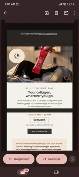 Gold Collagen coupon verification screenshot