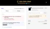 Golden Grip coupon verification screenshot