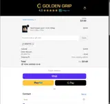 Golden Grip coupon verification screenshot