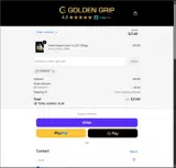 Golden Grip coupon verification screenshot