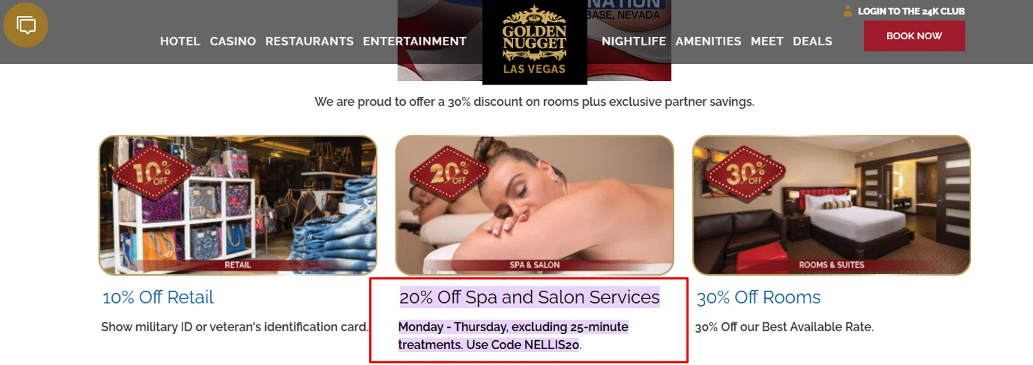 Golden Nugget promo code screenshot showing code NELLIS20 applied at Golden Nugget checkout page. Uploaded by SimplyCodes community member PaulSkenes on Jun 12, 2026