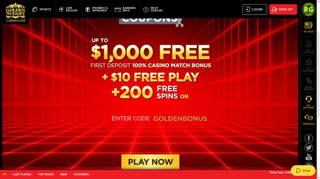 Golden Nugget Casino checkout page showing Golden Nugget Casino promo code box | Screenshot taken by SimplyCodes community member on Jan 9, 2024