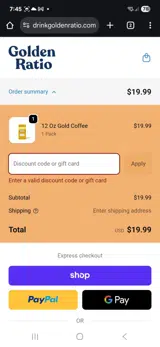 NOMADSGOLD coupon verification screenshot