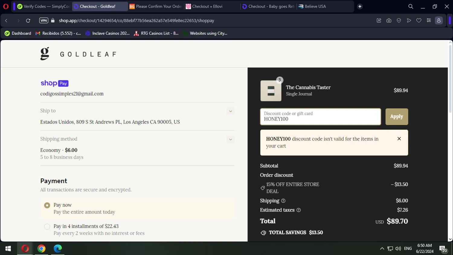 Gold Leaf Promo Codes 20 Off September 2024