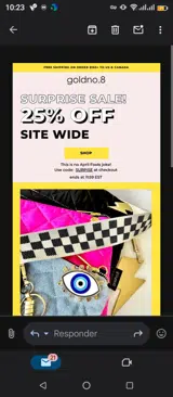 SURPRISE coupon verification screenshot