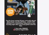 vibes30 coupon verification screenshot
