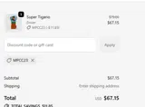 MPCC23 coupon verification screenshot