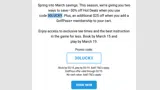 30LUCKY coupon verification screenshot