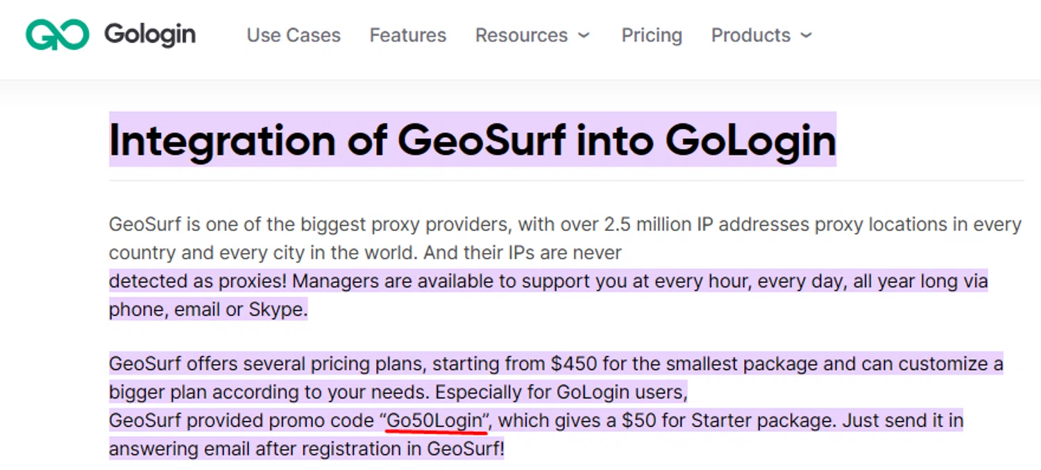 GoLogin promo code screenshot showing code Go50Login applied at GoLogin checkout page. Uploaded by SimplyCodes community member Taeyang on Jan 16, 2026