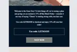 LETSGO35 coupon verification screenshot