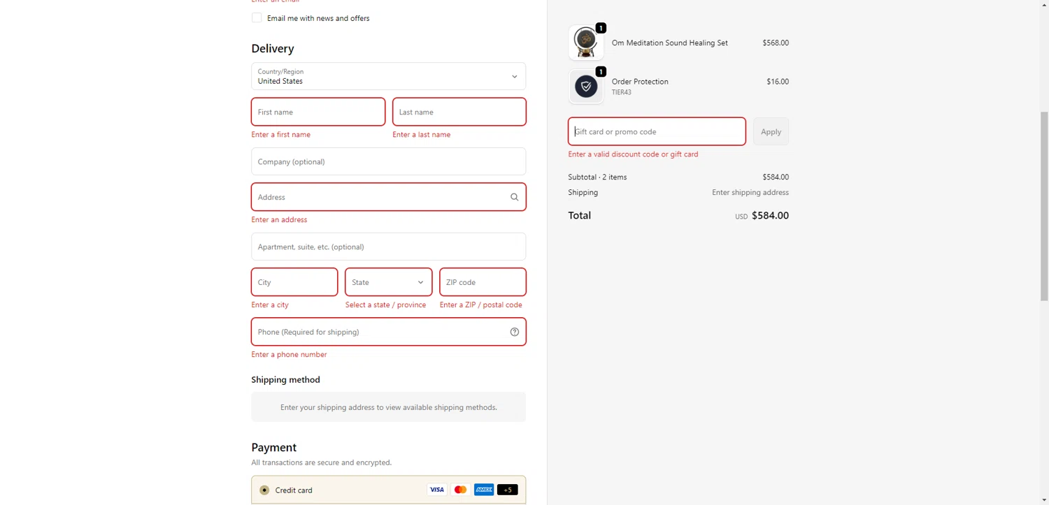 Gongs Unlimited promo code screenshot showing code SETHROGEN77 applied at Gongs Unlimited checkout page. Uploaded by SimplyCodes community member CrownWhiz8114 on Dec 22, 2025