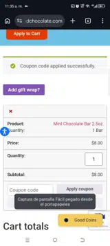 tgc15tryme coupon verification screenshot