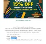SCHOOL15 coupon verification screenshot