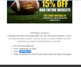 FOOTBALL15 coupon verification screenshot