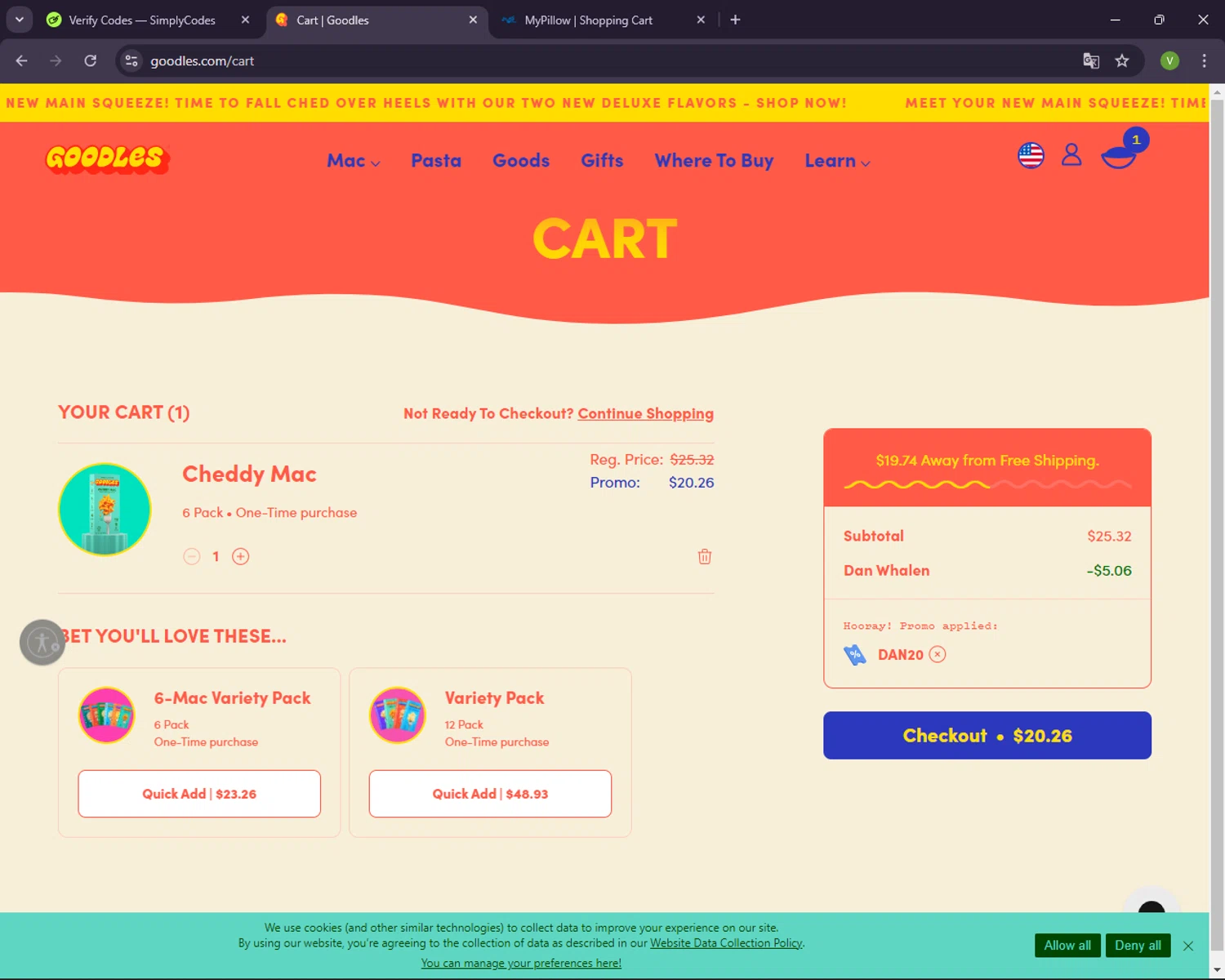 how to use GOODLES coupons