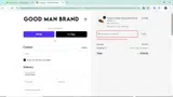 Goodman Brand coupon verification screenshot