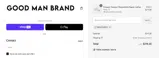 Goodman Brand coupon verification screenshot