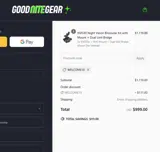 WELCOME10 coupon verification screenshot