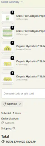 GOODONYA coupon verification screenshot