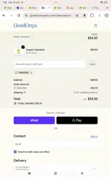 GOODONYA coupon verification screenshot
