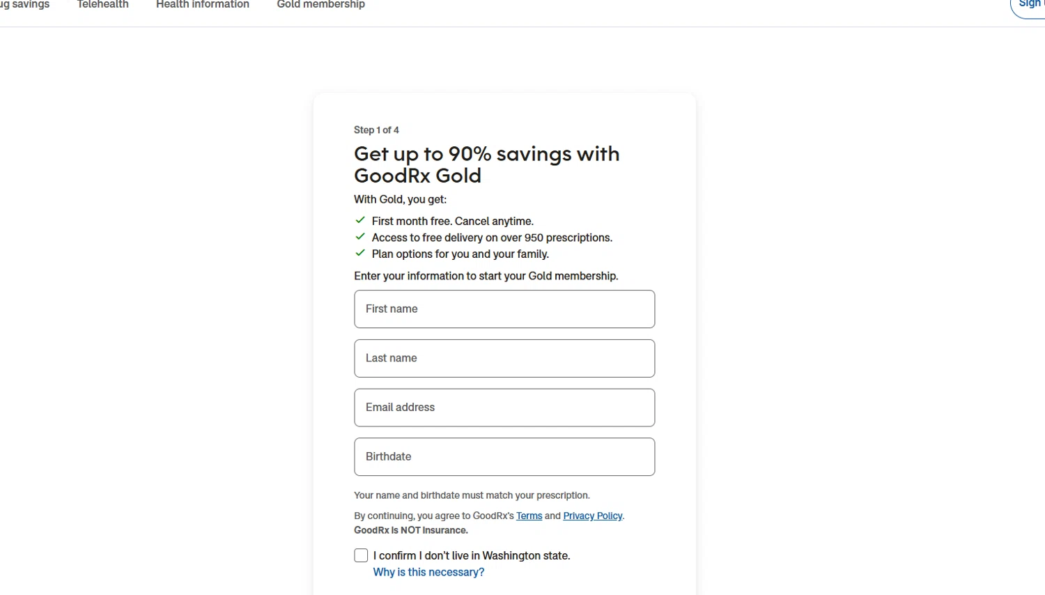 GoodRx promo code screenshot showing code TRYGOLD60 applied at GoodRx checkout page. Uploaded by SimplyCodes community member Culebraparada on Apr 2, 2025