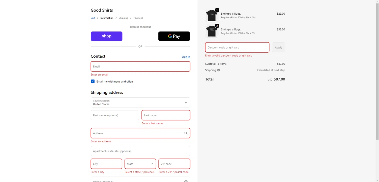 Good Shirts discount code screenshot showing code STGH20 applied at Good Shirts checkout page. Uploaded by SimplyCodes community member EpicEagle816 on Sep 30, 2025