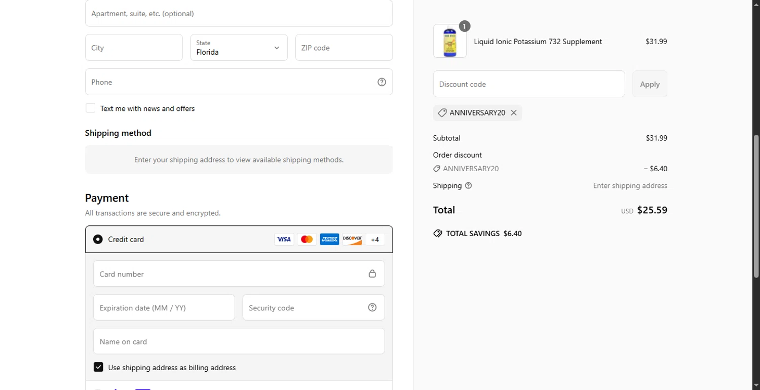 Good State discount code screenshot showing code ANNIVERSARY20 applied at Good State checkout page. Uploaded by SimplyCodes community member SavvyHawk1474 on May 20, 2025