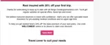 WELCOME20 coupon verification screenshot